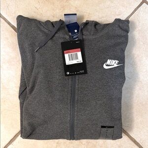 Womens Nike Gray Full-Zip Hoodie